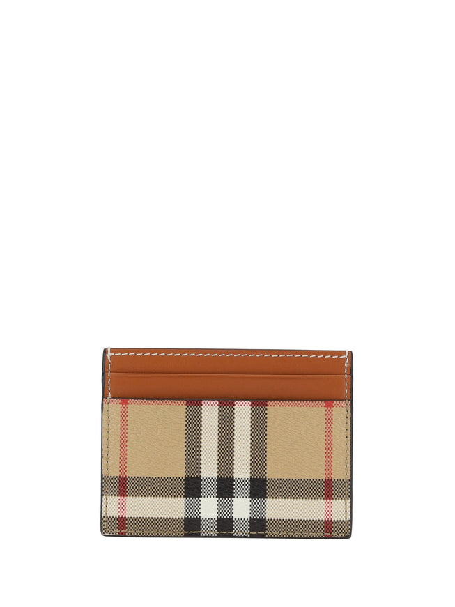 Burberry Brown Printed Canvas Cardholder - Ellie Belle