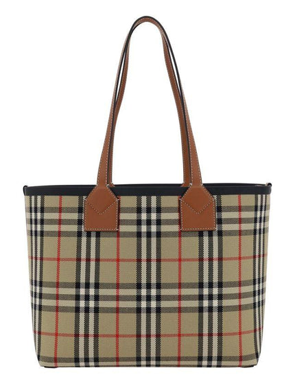 Burberry Embroidered Canvas Small London Shopping Bag - Ellie Belle