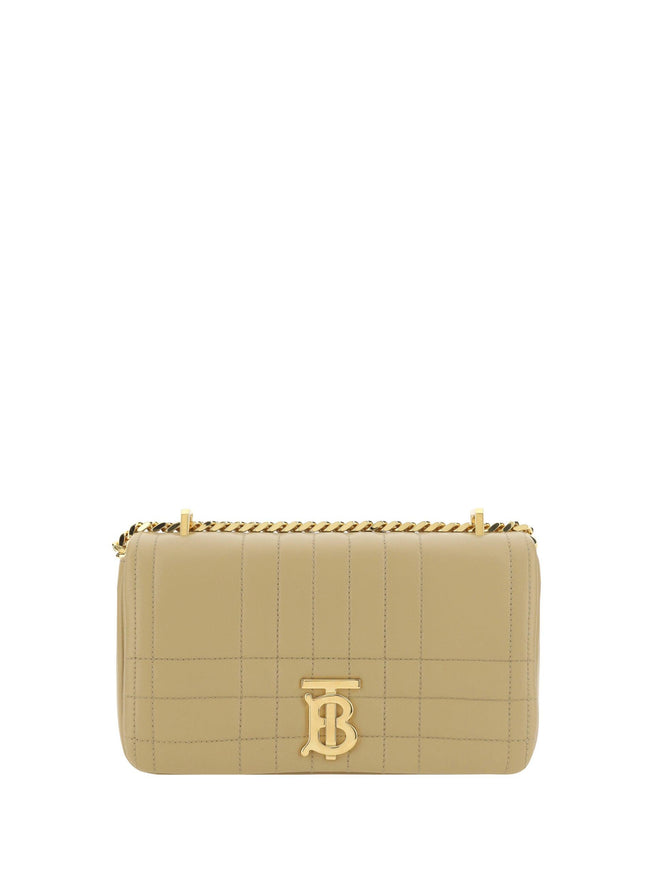 Burberry Oat Beige Leather Lola Shoulder Bag - Ellie Belle