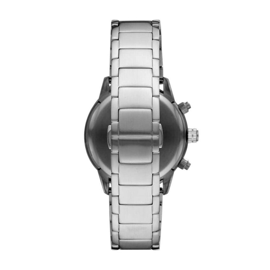 Emporio Armani Silver Steel Chronograph Watch - Ellie Belle