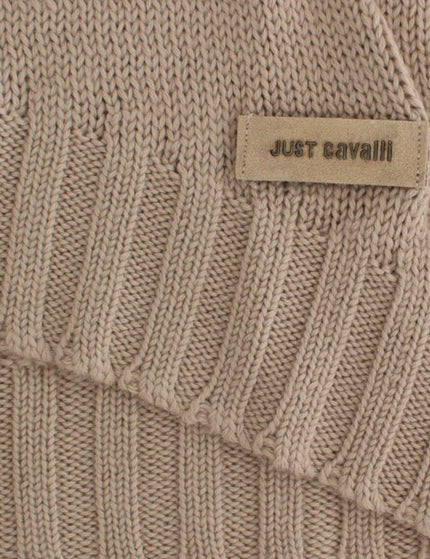 Cavalli Beige knitted wool sweater - Ellie Belle