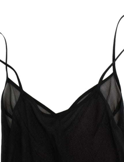 Cavalli Black long sleeve silk dress - Ellie Belle