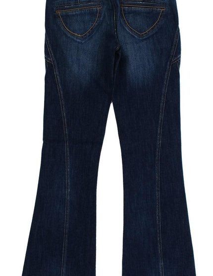 Cavalli Blue Cotton Stretch Low Waist Jeans - Ellie Belle