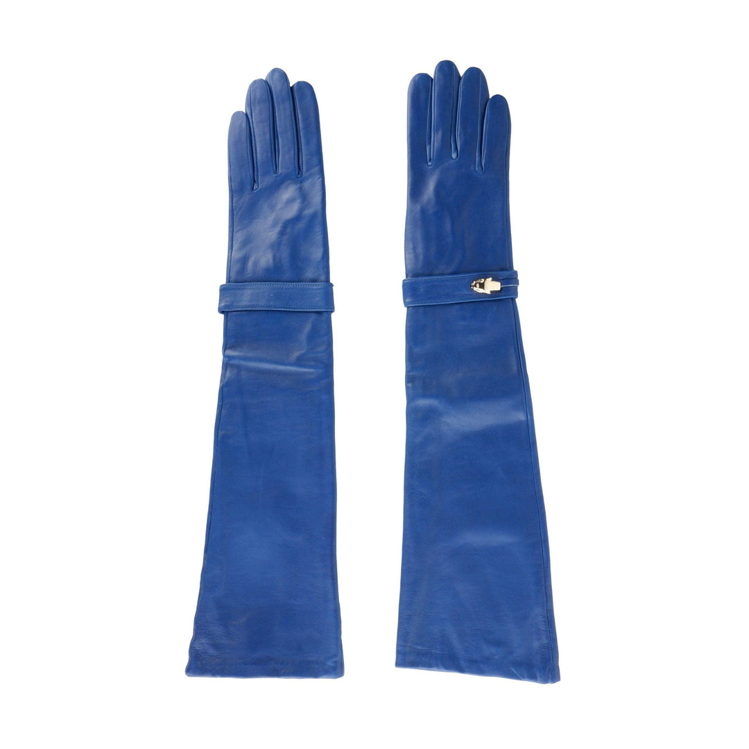 Cavalli Class Blue Leather Di Lambskin Glove - Ellie Belle