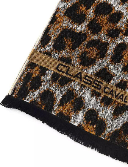Cavalli Class Brown Wool Scarf - Ellie Belle