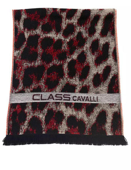 Cavalli Class Burgundy Wool Scarf - Ellie Belle