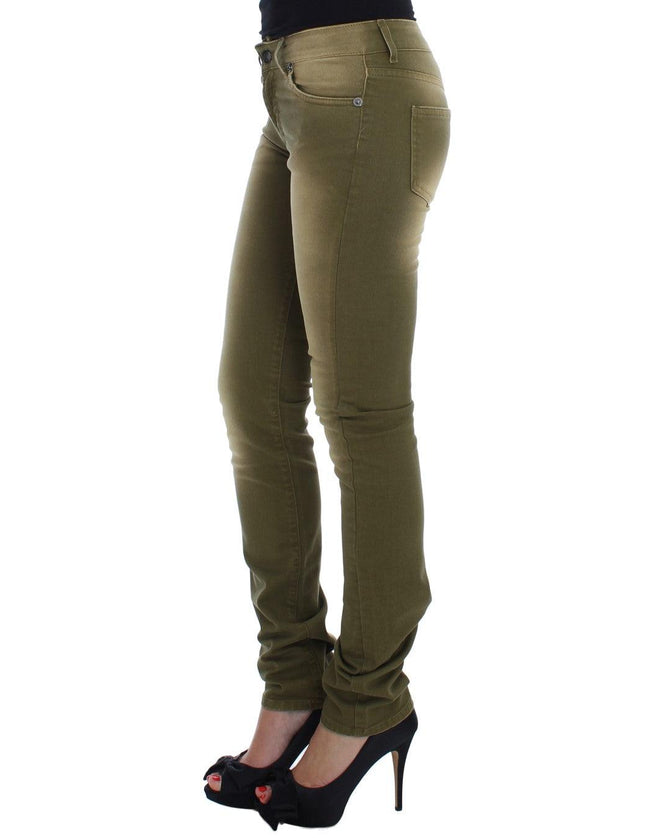 Cavalli Green Wash Slim Fit Cotton Stretch Jeans - Ellie Belle