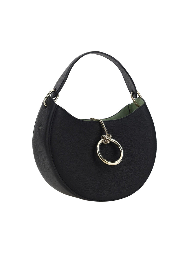 Chloé Black Leather Small Arlène Shoulder Bag - Ellie Belle