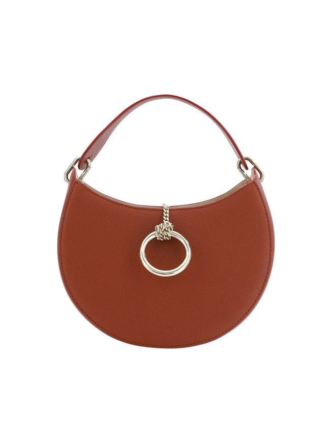 Chloé Brown Leather Small Arlène Shoulder Bag - Ellie Belle