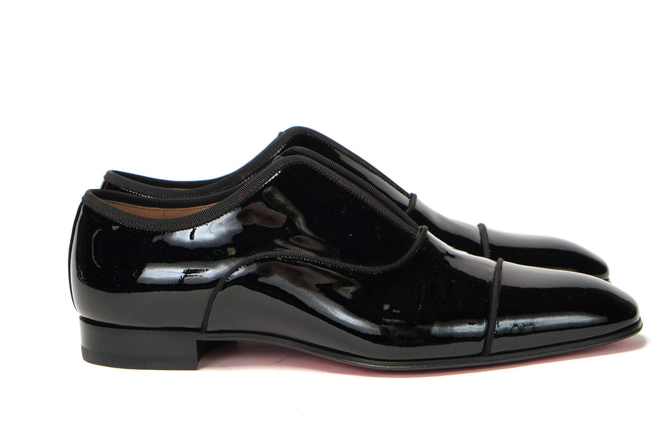 Christian Louboutin Black Alpha Male Flat Shoes - Ellie Belle