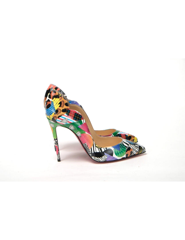 Christian Louboutin Multicolor Hot Chick Patent Sapeaur High Heels - Ellie Belle
