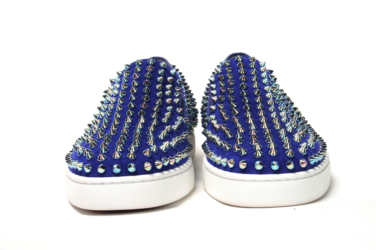 Christian Louboutin Rollerboat Flat Vea Electric Blue Sneaker - Ellie Belle