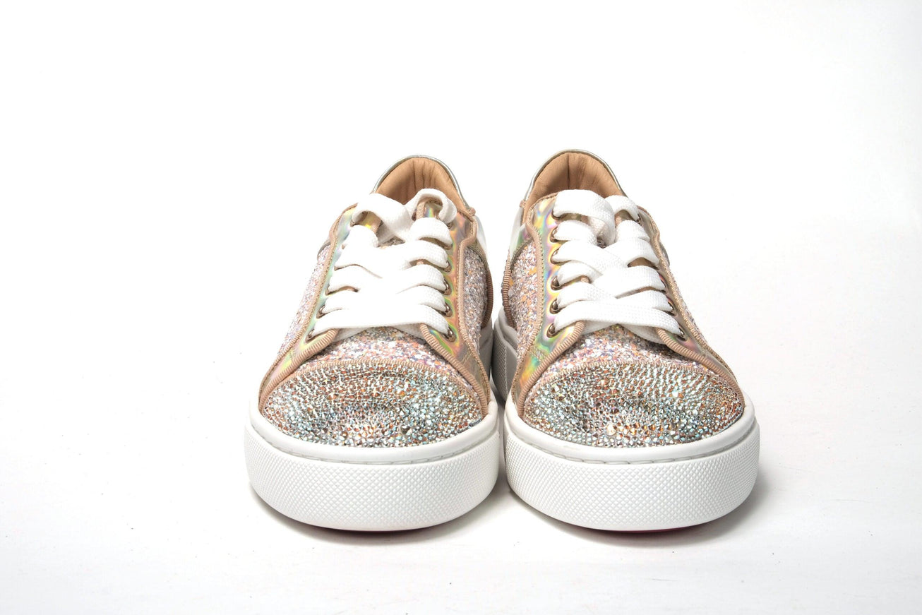 Christian Louboutin Rose Gold Verissma 2 Strauss Flat Sneaker - Ellie Belle