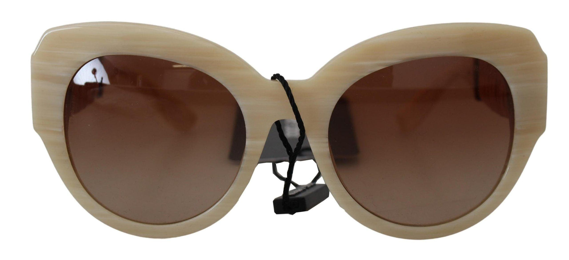 Dolce & Gabbana Beige Acetate Full Rim Brown Lense DG4294 Sunglasses - Ellie Belle