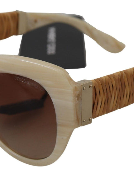 Dolce & Gabbana Beige Acetate Full Rim Brown Lense DG4294 Sunglasses - Ellie Belle