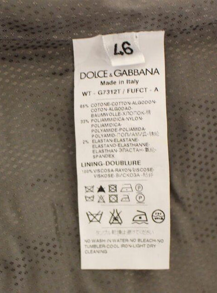 Dolce & Gabbana Beige Cotton Stretch Dress Vest Blazer