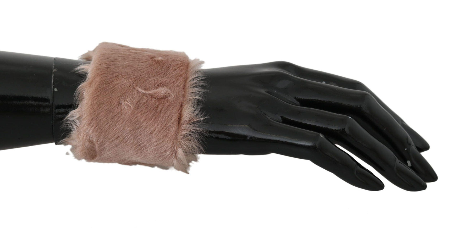 Dolce & Gabbana Beige Cuff Women 100% Lamb Fur Bracelet - Ellie Belle