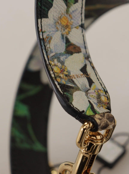 Dolce & Gabbana Beige Exotic Leather Crystals Reversible Shoulder Strap - Ellie Belle