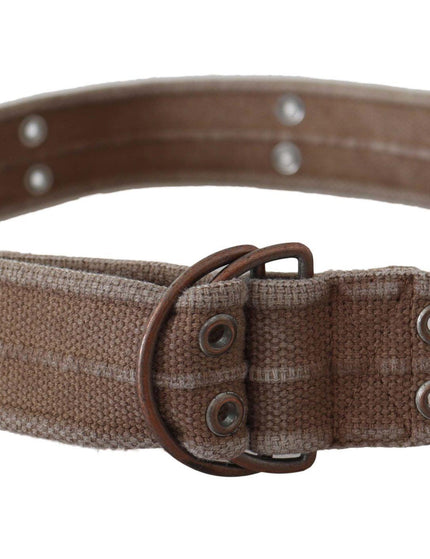 Dolce & Gabbana Beige Leather Logo Belt Sling Cintura Buckle Belt - Ellie Belle