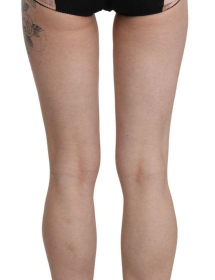 Dolce & Gabbana Beige Silk High Waist Mini Hot Pants Shorts - Ellie Belle