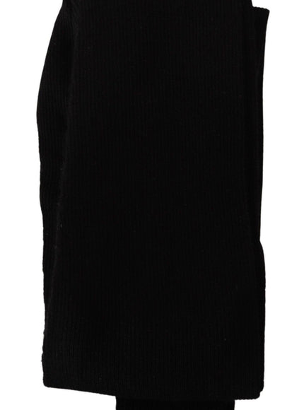Dolce & Gabbana Black 100% Cashmere Tights Stocking Socks - Ellie Belle