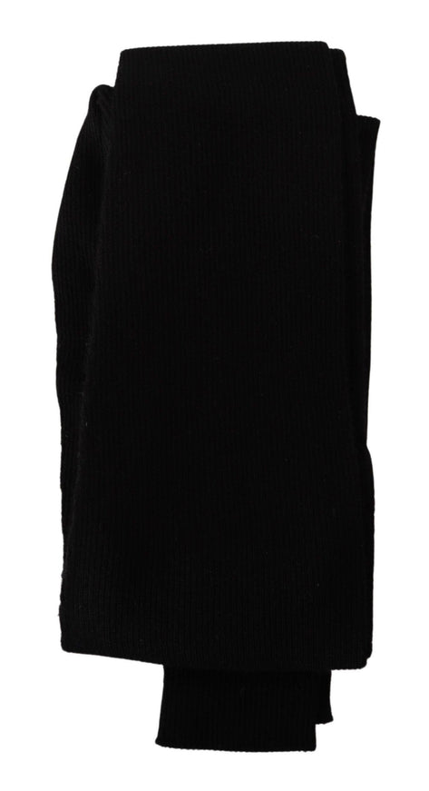 Dolce & Gabbana Black 100% Cashmere Tights Stocking Socks - Ellie Belle