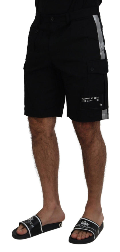 Dolce & Gabbana Black Bermuda Cargo Casual Shorts - Ellie Belle