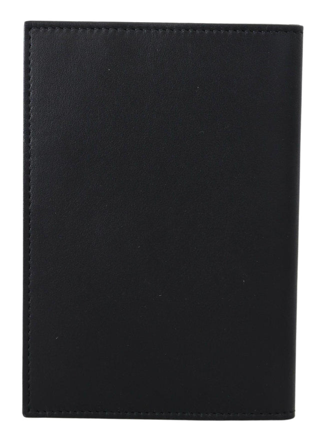 Dolce & Gabbana Black Bifold Passport Holder Men Exotic Leather Wallet - Ellie Belle