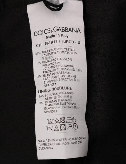 Dolce & Gabbana Black Blue Flare Mini Dress