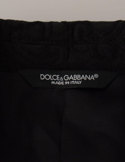 Dolce & Gabbana Black Brocade Formal 2 Piece MARTINI Suit - Ellie Belle