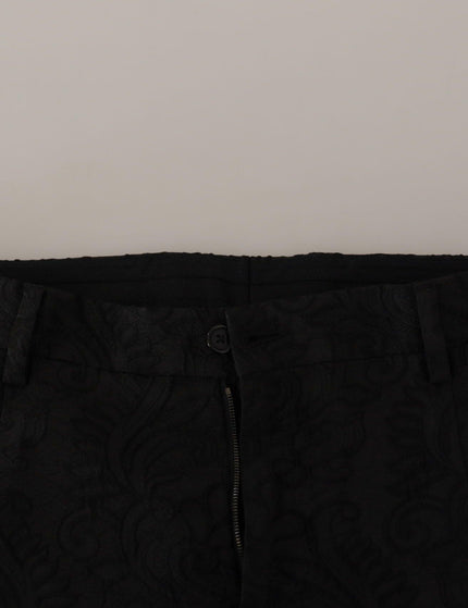 Dolce & Gabbana Black Brocade Formal 2 Piece MARTINI Suit - Ellie Belle