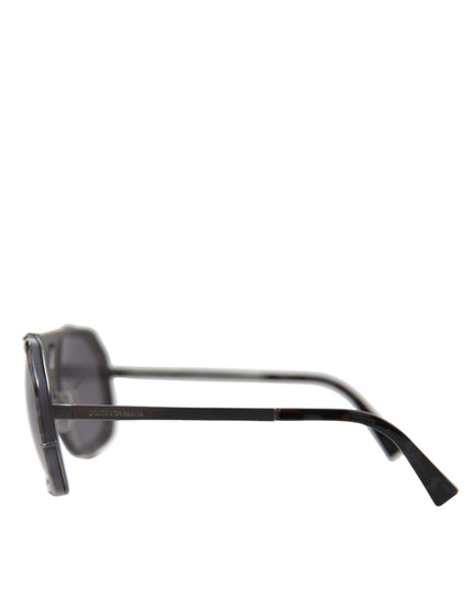 Dolce & Gabbana Black Camo Metal Frame Matte Mirror Lens DG2167 Sunglasses - Ellie Belle