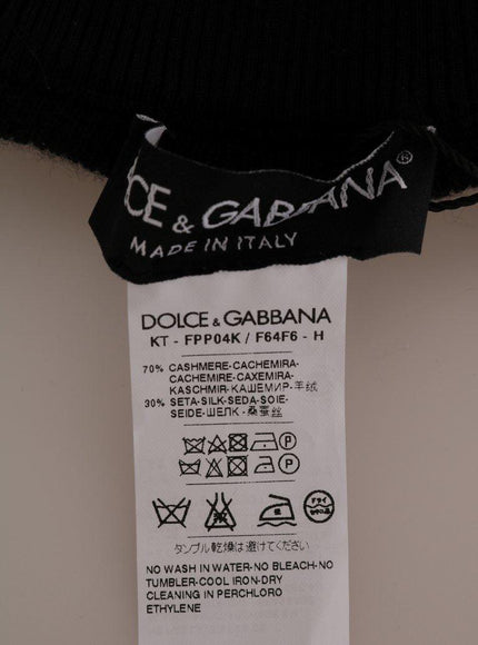 Dolce & Gabbana Black Cashmere Silk Stretch Tights Stockings - Ellie Belle