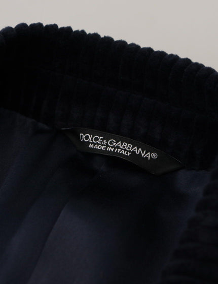 Dolce & Gabbana Black Cotton Cardigan Long Coat Men Jacket - Ellie Belle