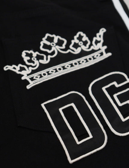Dolce & Gabbana Black Cotton DG Crown Men Denim Jeans - Ellie Belle