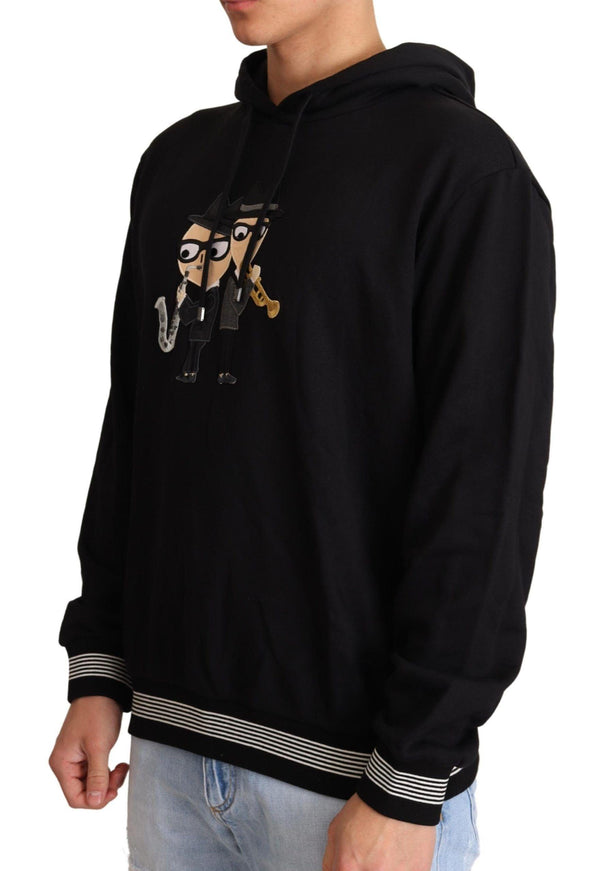 Dolce & Gabbana Black Cotton Hooded #dgfamily Sweater - Ellie Belle