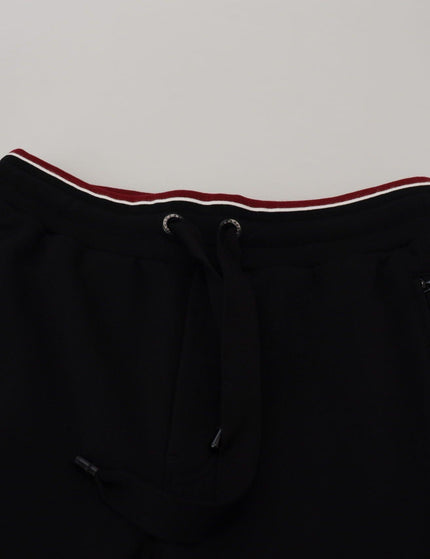 Dolce & Gabbana Black Cotton Logo Sweatpants Jogging Pants - Ellie Belle