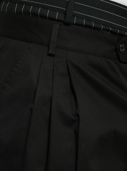 Dolce & Gabbana Black Cotton Stretch Cargo Bermuda Shorts - Ellie Belle