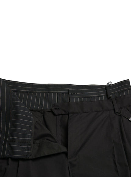 Dolce & Gabbana Black Cotton Stretch Cargo Bermuda Shorts - Ellie Belle