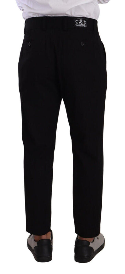 Dolce & Gabbana Black Cotton Stretch Chinos Trouser Jeans - Ellie Belle