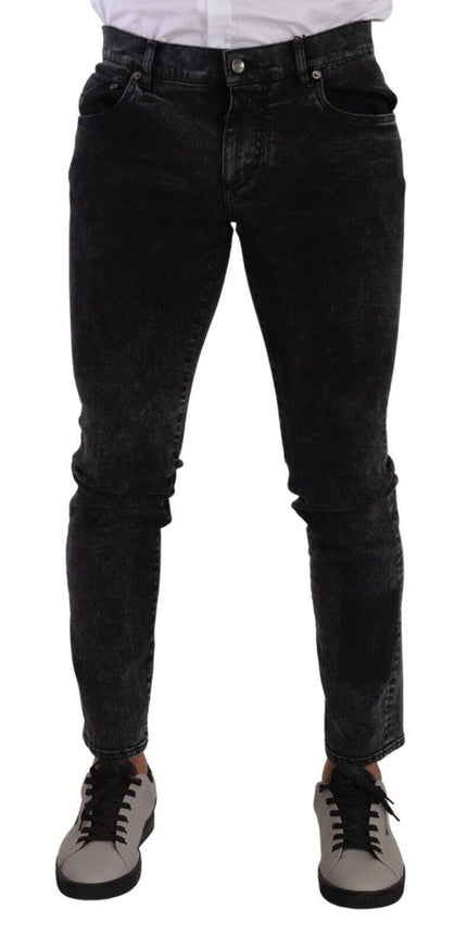 Dolce & Gabbana Black Cotton Stretch Skinny Denim Trouser Jeans - Ellie Belle