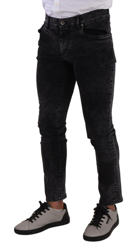 Dolce & Gabbana Black Cotton Stretch Skinny Denim Trouser Jeans - Ellie Belle