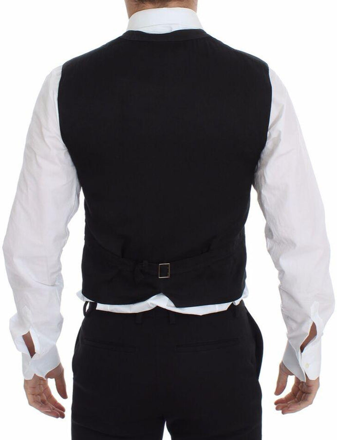 Dolce & Gabbana Black Cotton-Viscose Vest