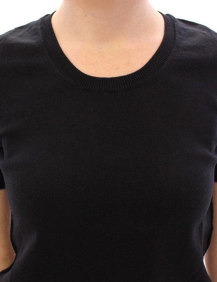 Dolce & Gabbana Black crewneck cotton t-shirt - Ellie Belle