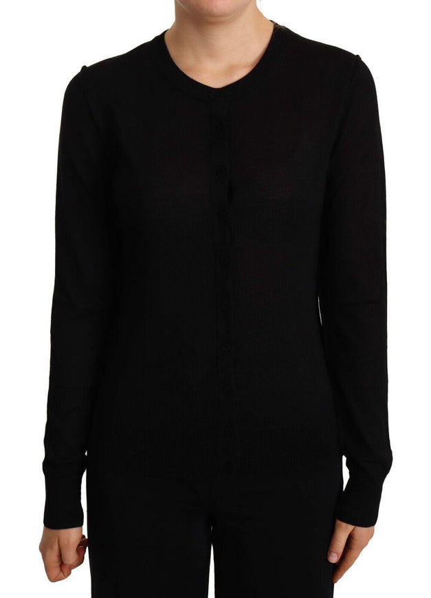 Dolce & Gabbana Black Crewneck Pullover STAFF Sweater Wool - Ellie Belle