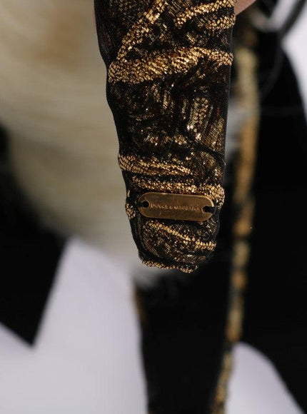 Dolce & Gabbana Black Crystal White Diadem Headband