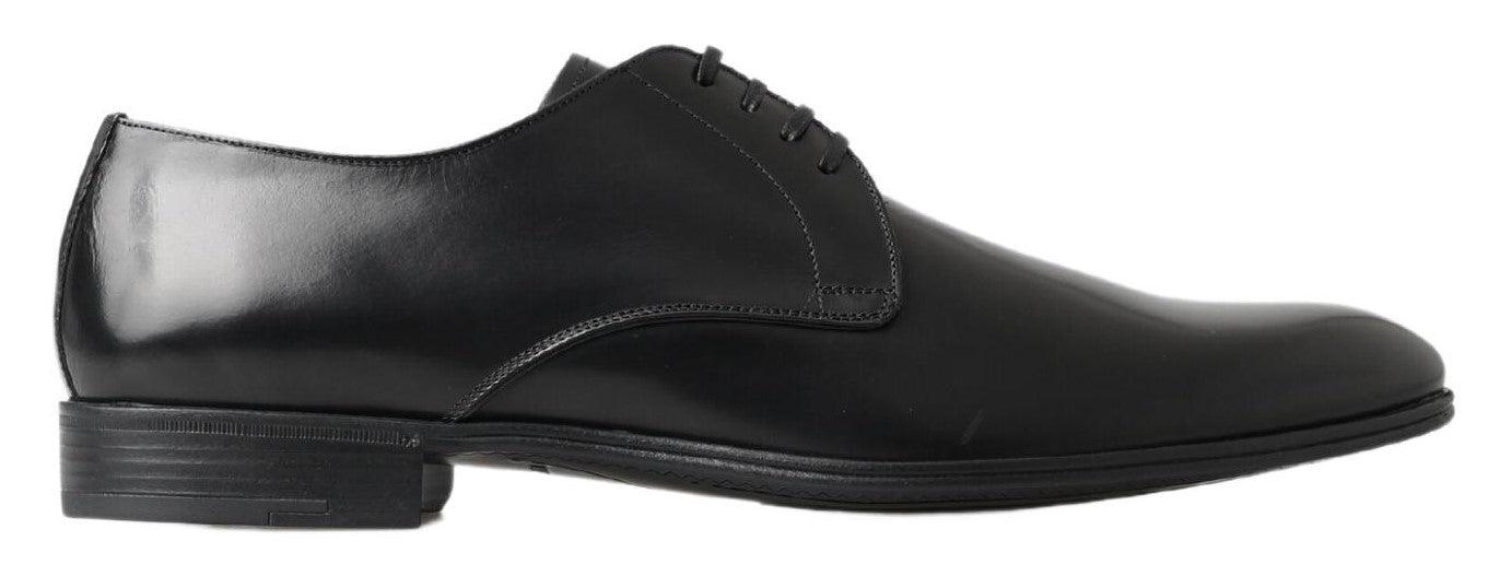 Dolce & Gabbana Black Derby Formal Dress Shoes - Ellie Belle