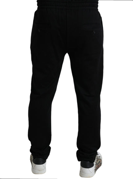 Dolce & Gabbana Black DG Logo Skinny Jogger Sweatpants Pants