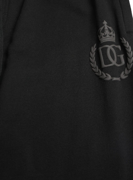 Dolce & Gabbana Black DG Logo Skinny Jogger Sweatpants Pants