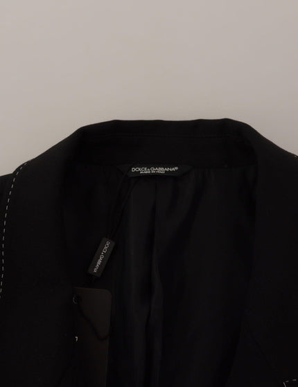 Dolce & Gabbana Black Double Breasted Coat Blazer Jacket - Ellie Belle
